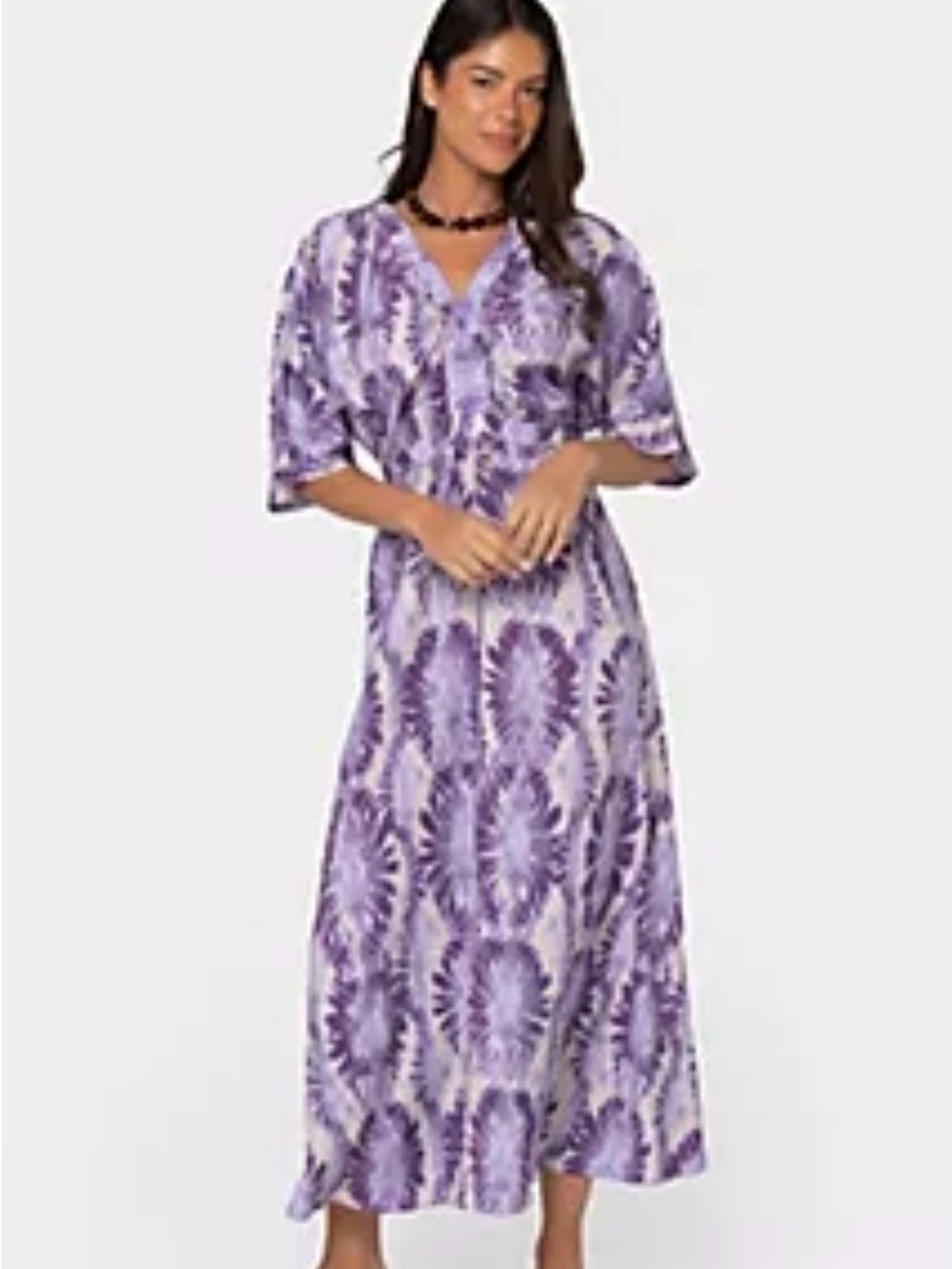 Peace Love World Purple Tie-Dye Maxi Dress 2X NWOT